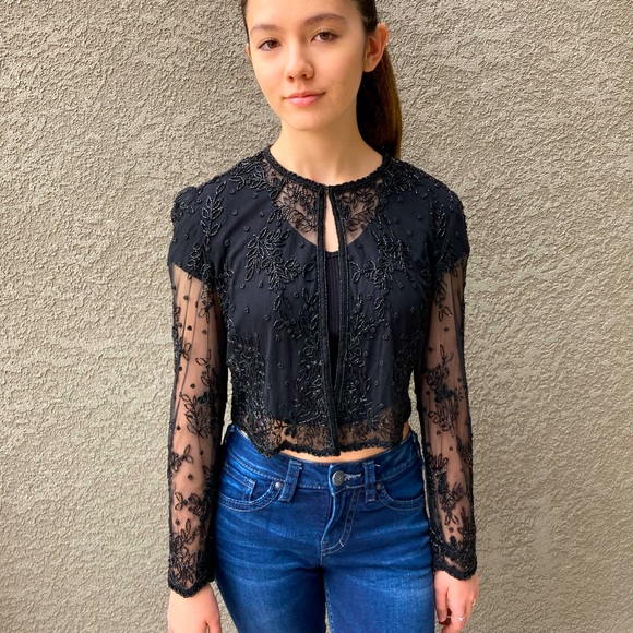 Scala | Jackets \u0026 Coats | Black Beaded 